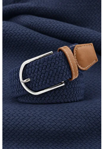 Ceinture Tressée Bleu — sur mesure — Costume Privé Paris