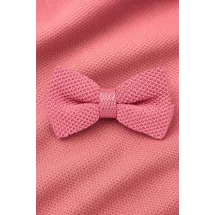 Noeud Papillon Tricot rose — sur mesure — Costume Privé Paris