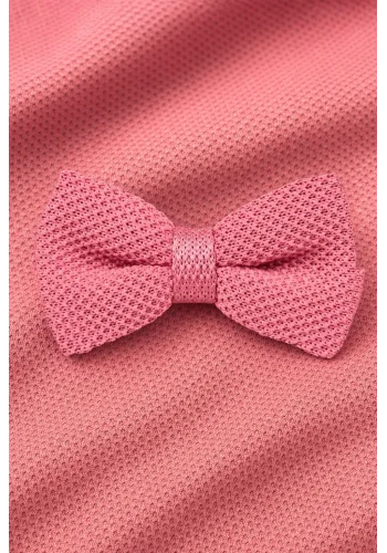 Noeud Papillon Tricot rose — sur mesure — Costume Privé Paris