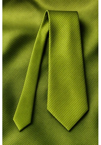 Cravate vert gazon — sur mesure — Costume Privé Paris