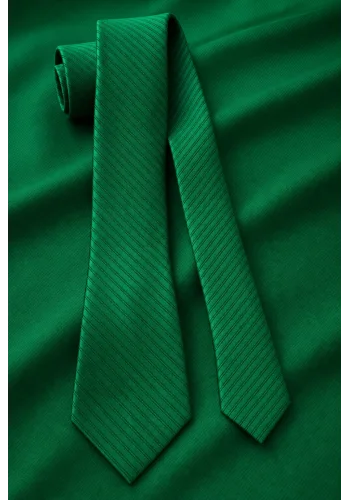 Cravate vert intense — sur mesure — Costume Privé Paris