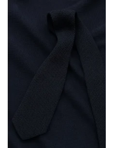 Cravate Tricot Bleu Foncé