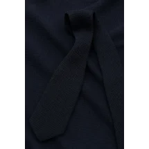 Cravate Tricot Bleu Foncé — sur mesure — Costume Privé Paris