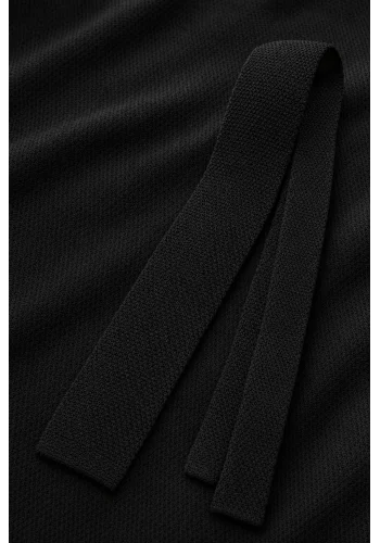 Cravate Tricot noir — sur mesure — Costume Privé Paris