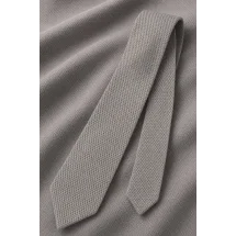 Cravate Tricot Gris Clair — sur mesure — Costume Privé Paris