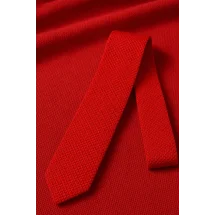 Cravate Tricot Rouge Vif — sur mesure — Costume Privé Paris
