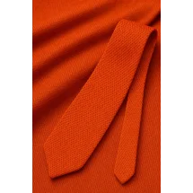 Cravate Tricot Orange — sur mesure — Costume Privé Paris