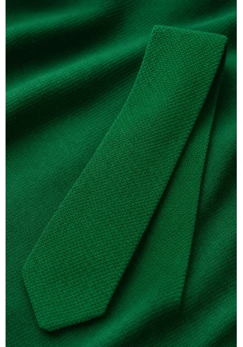 Cravate Tricot Vert Sapin — sur mesure — Costume Privé Paris