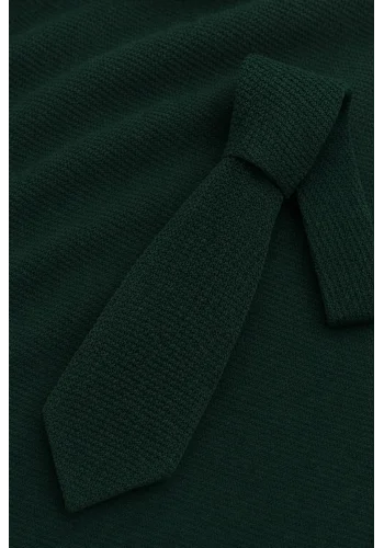 Cravate Tricot Vert Foncé — sur mesure — Costume Privé Paris