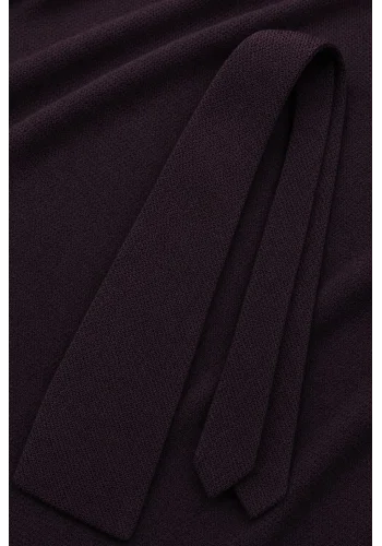 Cravate Tricot Violet Foncé — sur mesure — Costume Privé Paris