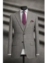Costume Cérémonie Gris Prince de Galles — sur mesure — Costume Privé Paris