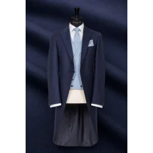 Jaquette Cérémonie Bleu — sur mesure — Costume Privé Paris