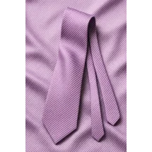 Cravate violet fines rayures — sur mesure — Costume Privé Paris