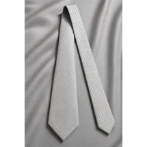 Cravate gris perle — sur mesure — Costume Privé Paris