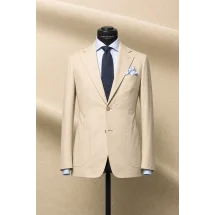 Costume beige coton — sur mesure — Costume Privé Paris