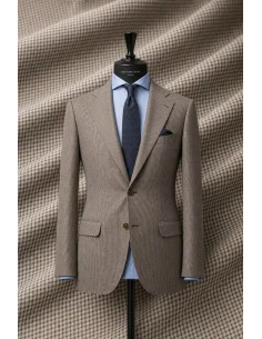 Costume Marron Pied de Poule