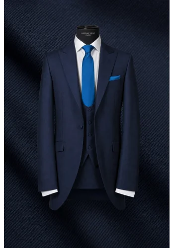 Costume Bleu intense 3 pièces — sur mesure — Costume Privé Paris