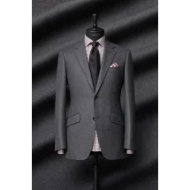 Costume Gris faux-uni — sur mesure — Costume Privé Paris