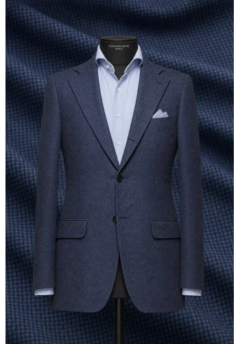 Blazer Bleu caviar — sur mesure — Costume Privé Paris