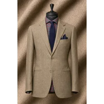 Blazer Marron Chevrons — sur mesure — Costume Privé Paris
