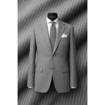 Costume Gris clair Flanelle Rayures — sur mesure — Costume Privé Paris