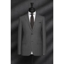 Costume Gris Prince de Galles foncé — sur mesure — Costume Privé Paris