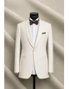 Smoking Blanc col châle — sur mesure — Costume Privé Paris