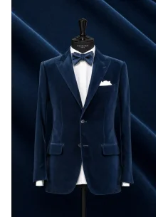 Blazer Bleu Velours