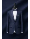 Smoking Bleu intense col châle — sur mesure — Costume Privé Paris