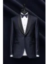 Smoking Bleu nuit col châle — sur mesure — Costume Privé Paris