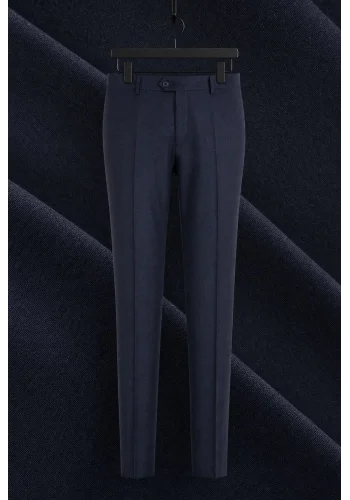 Pantalon Bleu nuit Flanelle — sur mesure — Costume Privé Paris