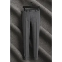 Pantalon Gris Moyen Flanelle — sur mesure — Costume Privé Paris