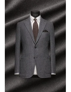 Blazer Gris Bouclé
