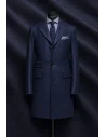 Manteau Bleu Nuit — sur mesure — Costume Privé Paris