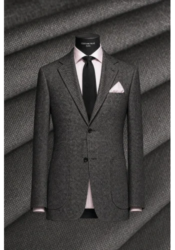 Costume Gris Caviar — sur mesure — Costume Privé Paris