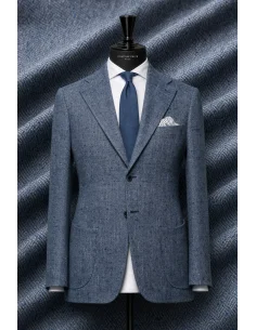 Blazer Bleu Clair Tweed Eté