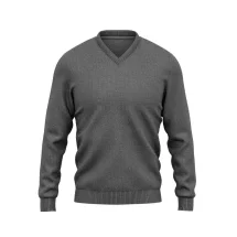 Pull col V gris | Costume Privé Paris