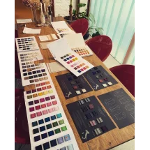 Pull col rond brun | Costume Privé Paris