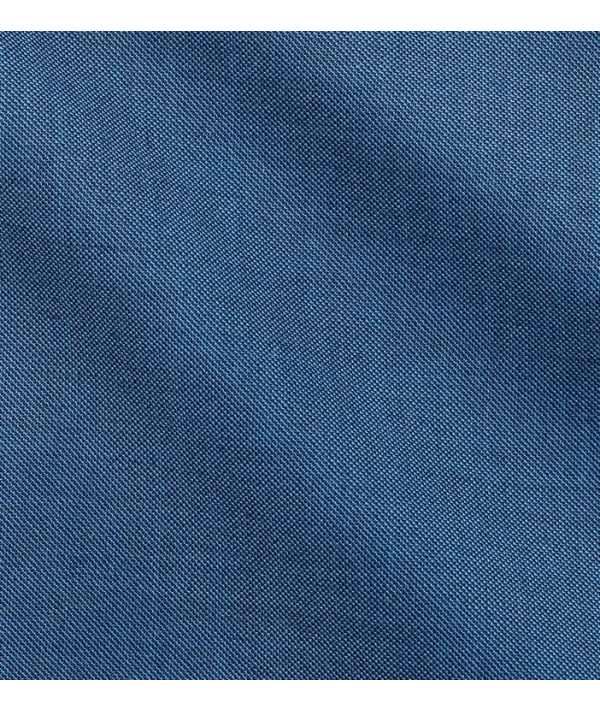 Costume Bleu canard 3 pieces — détail tissu et finition sur mesure