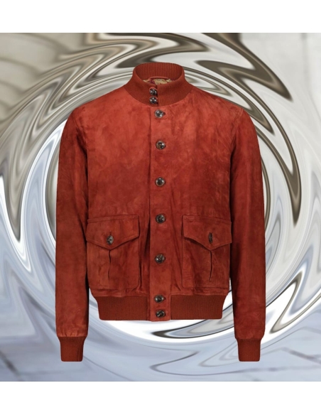 Blouson Nubuck rouge A1 Cary