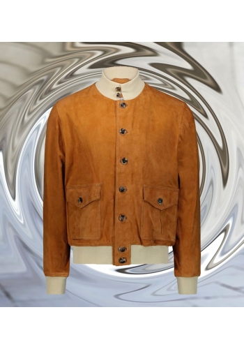 Blouson Nubuck camel A1 Cary - Veste Marron Printemps-été