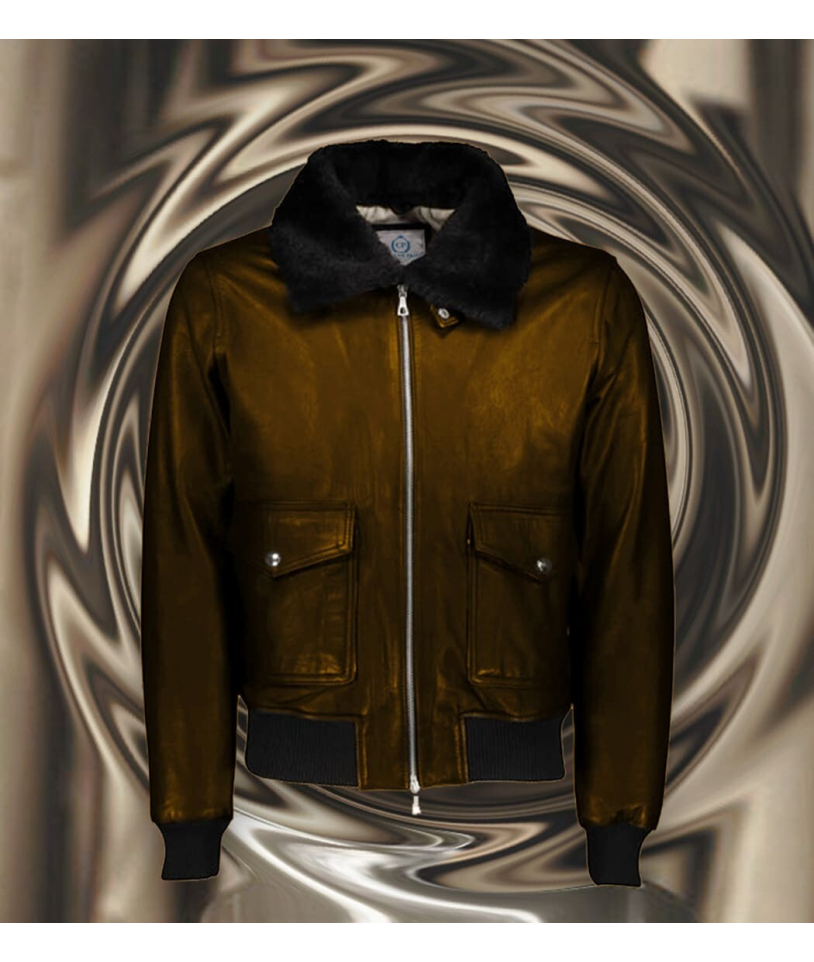 Blouson Cuir Marron Glacé G1 Paul
