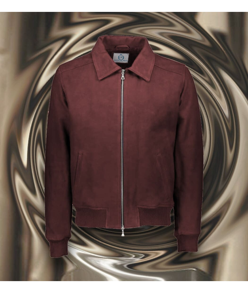 Blouson Nubuck Bordeaux A2 John : L'Élégance Premium Été