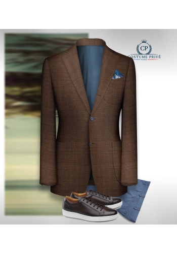 veste sport marron moyen