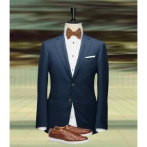 Costume Mariage Bleu Roi Champêtre Sur Mesure | Costume Privé Paris