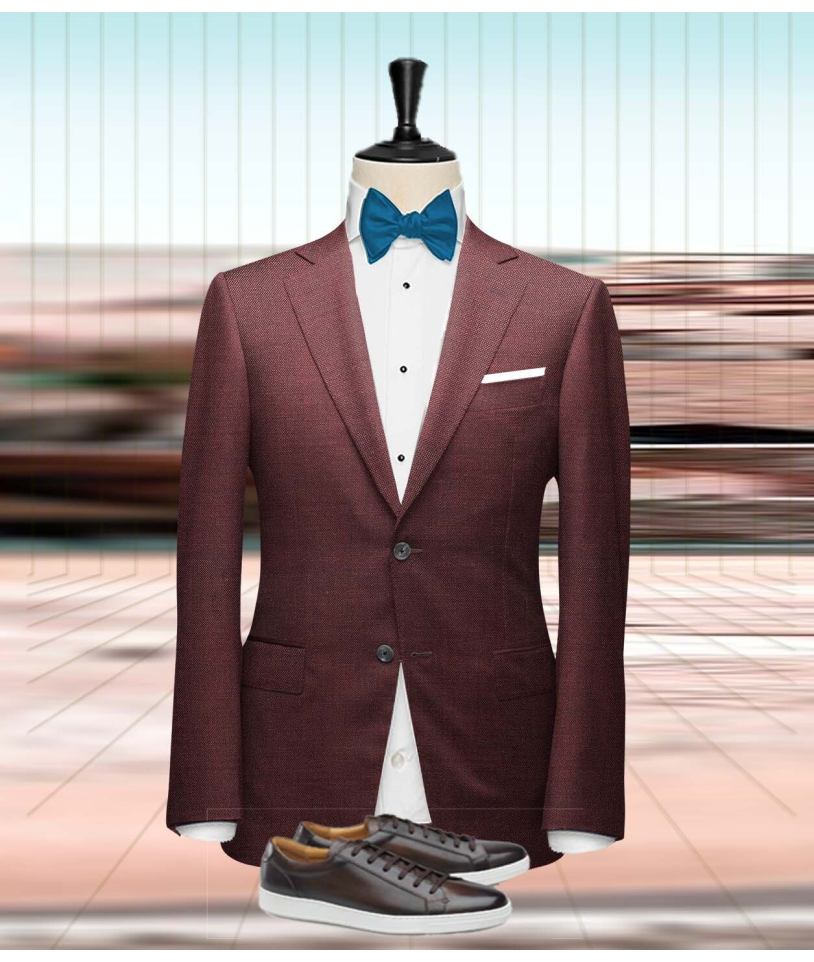 Costume mariage bordeaux champêtre