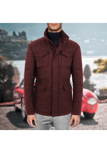 Parka matelassée bordeaux