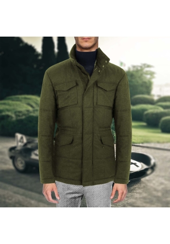 Parka matelassée vert kaki