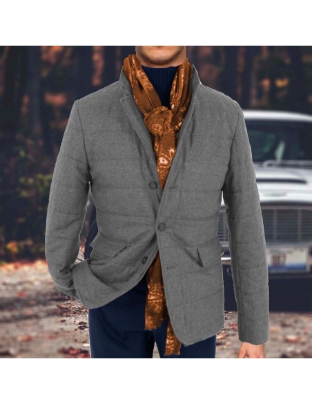 Veste matelassée grise