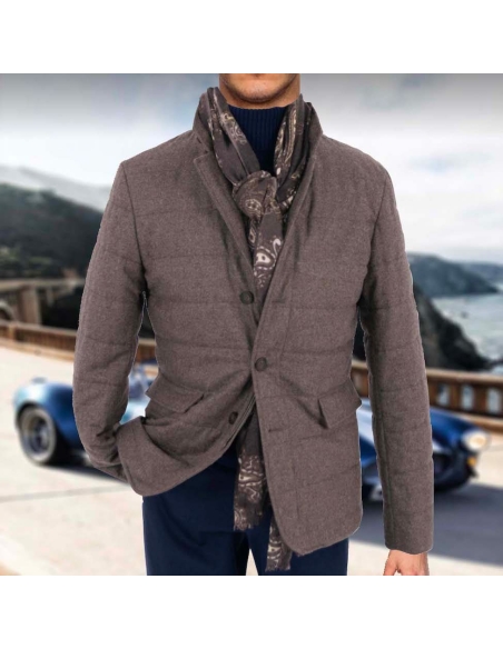 Veste matelassée marron